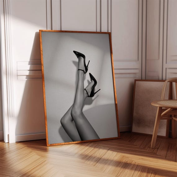 Fashion Legs, Black White Print Poster
