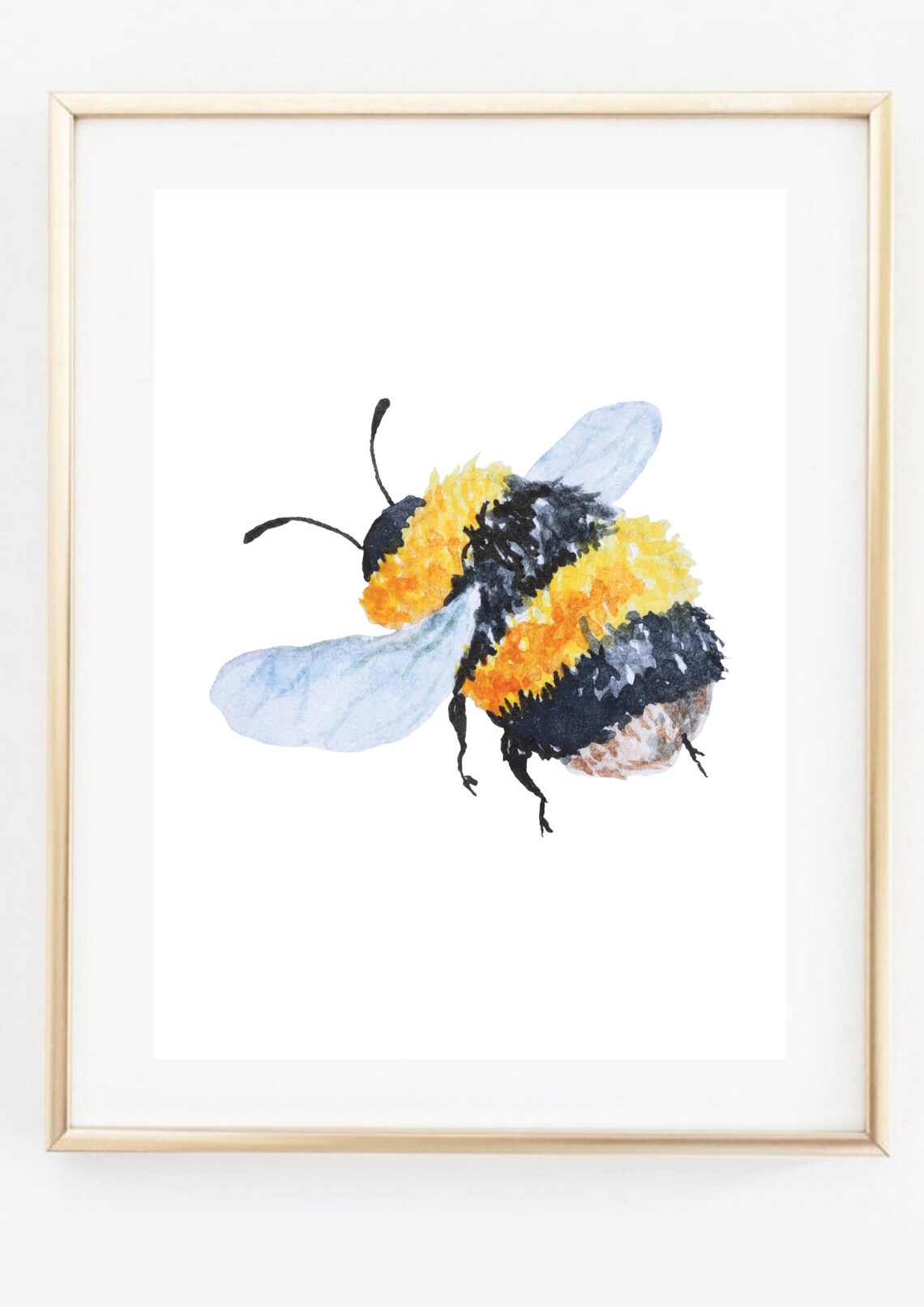 Bumblebee Watercolor Art Print, Beekeeper Gift - Image 2