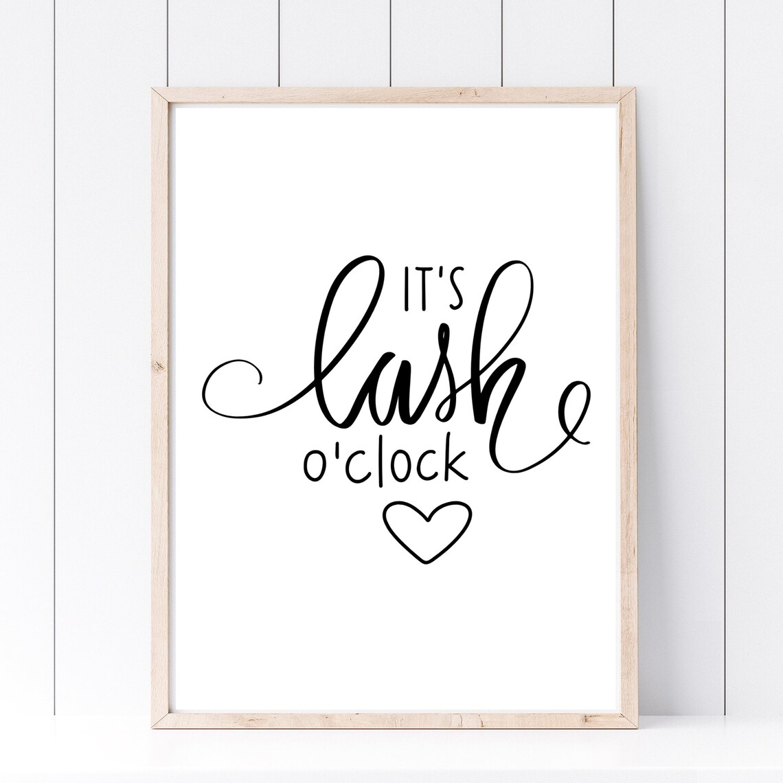 Its Lash O'Clock Typography Poster Print - Image 2