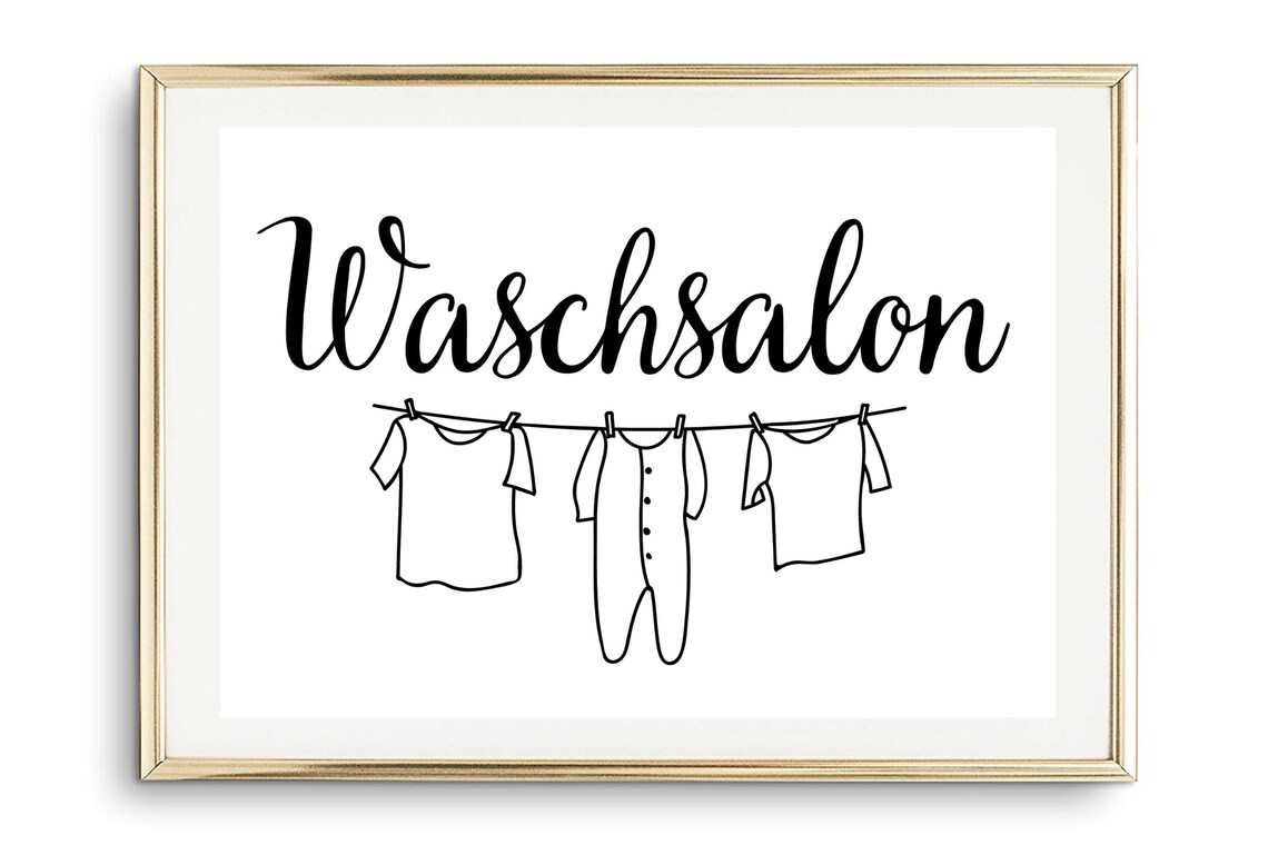 Laundromat Laundry Utility Room, Poster Print