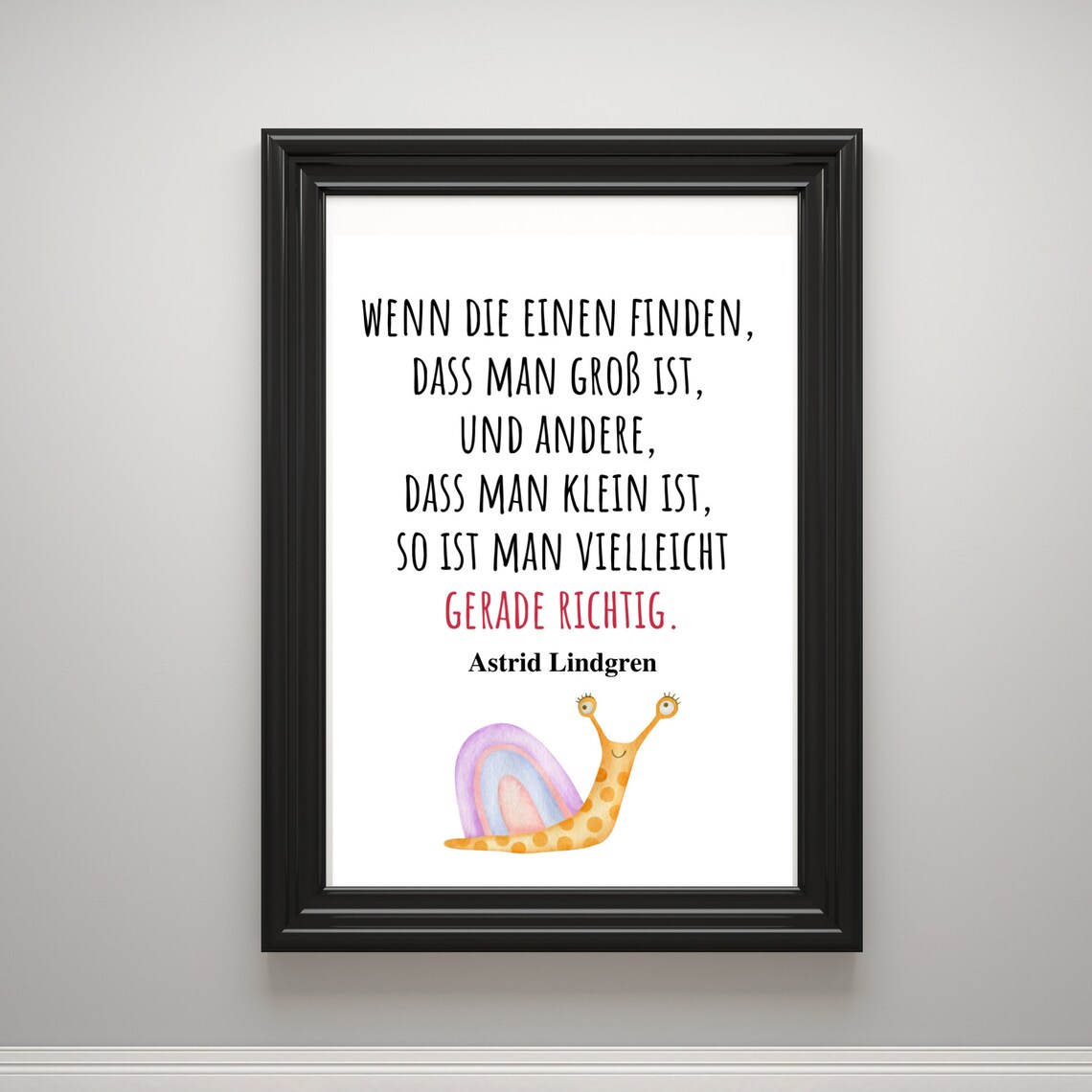 Big Small Just Right Quote, Motivational Art Print