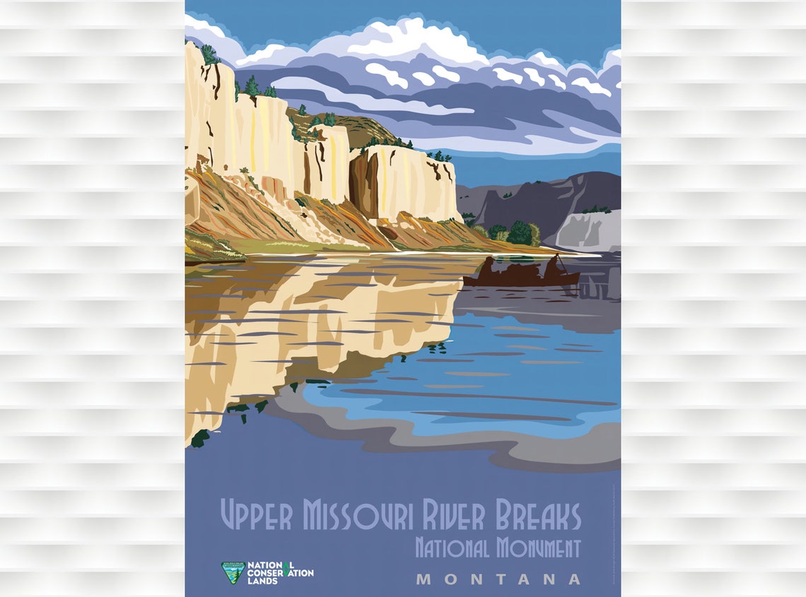 Upper Missouri River Breaks Montana Cliffs National Monument Poster