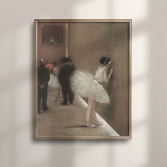 Ballet Dancer Artwork Vintage Ballerina Print French Style Decor Wall Art For Girls Room Dancing Enthusiast Gift Dance C16 1440
