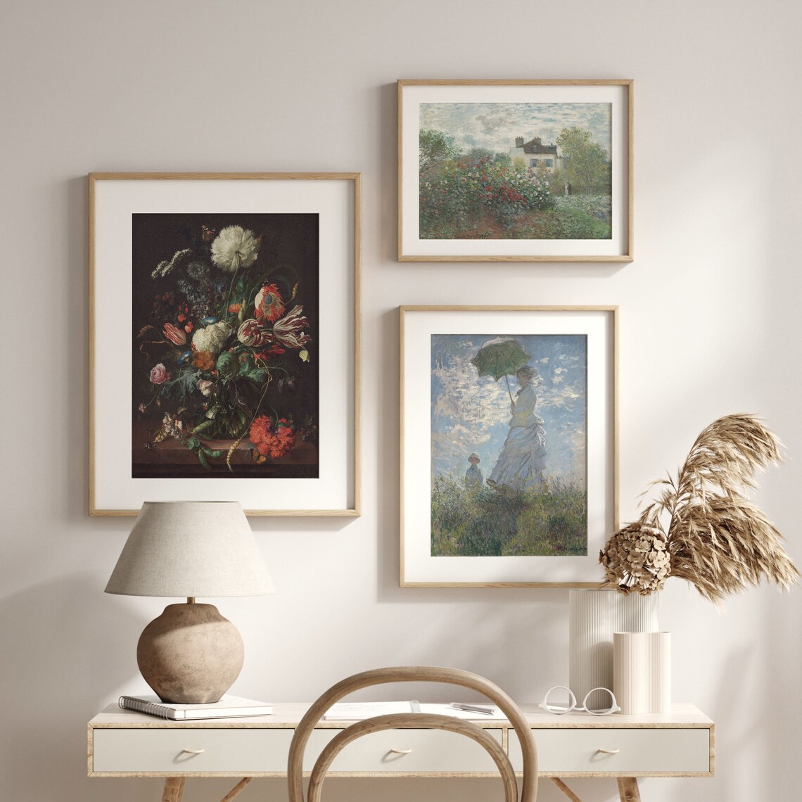 Vintage Floral Tulips And Roses Still Life Art Print - Image 2
