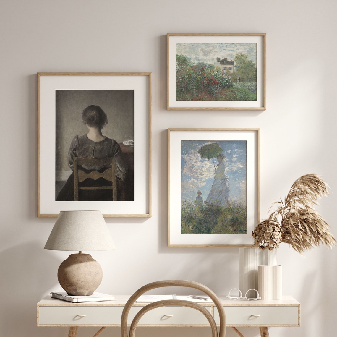 Farmhouse Decor Antique Oil Portrait Of Woman Fine Art Wall Poster French Country And Vintage Kitchen Art C16 739 - Image 2