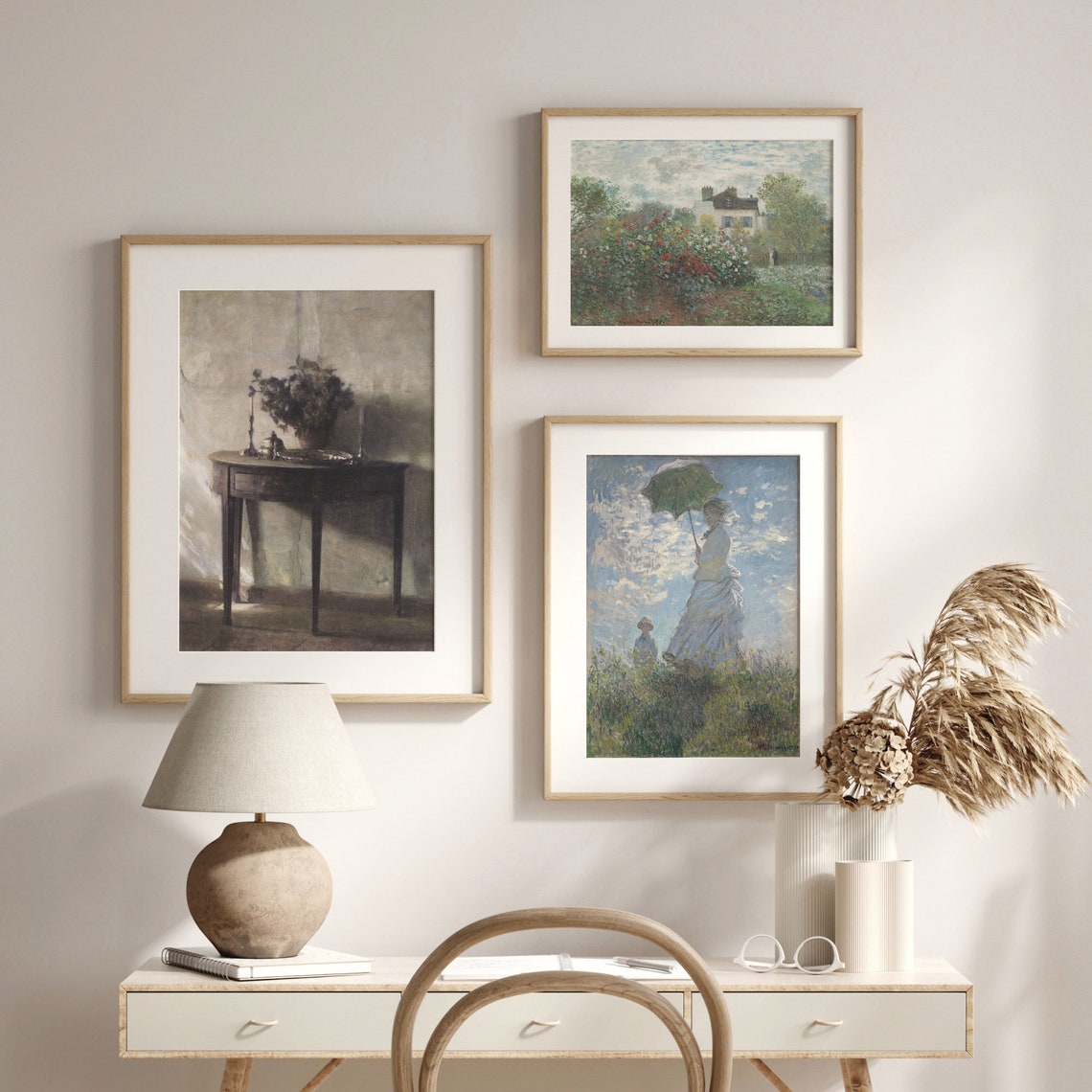 Moody Dark Academia Table Still Life Vintage Interior Art Poster - Image 2