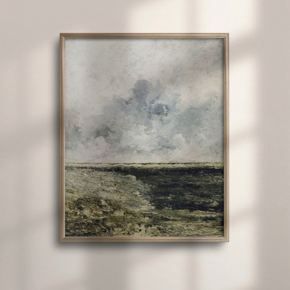 Moody Coastal Landscape Vintage Seascape Poster