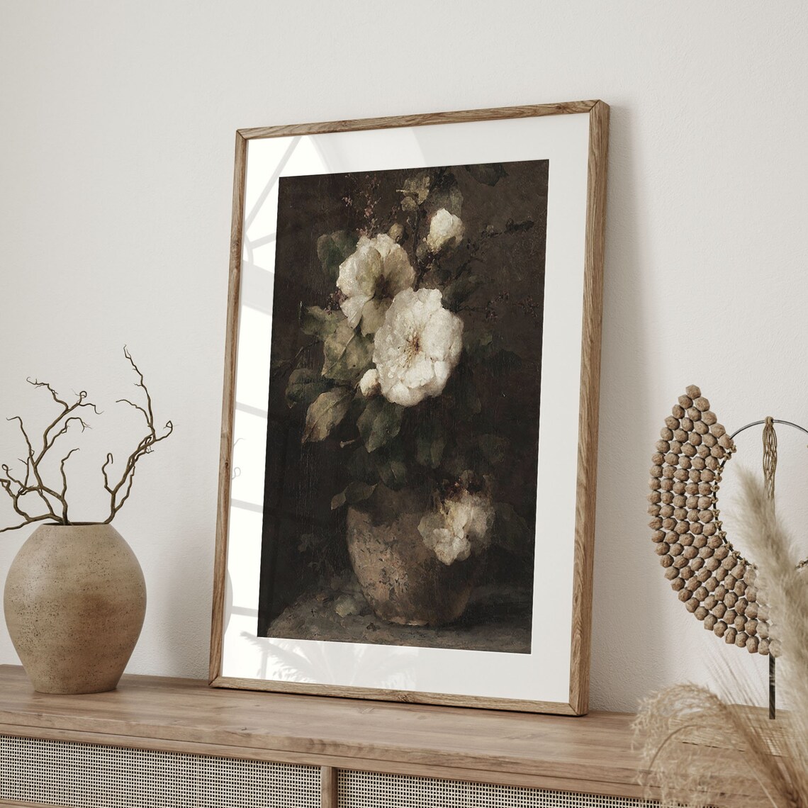 Moody Blooms Vintage Floral Poster, Botanical Art - Image 4