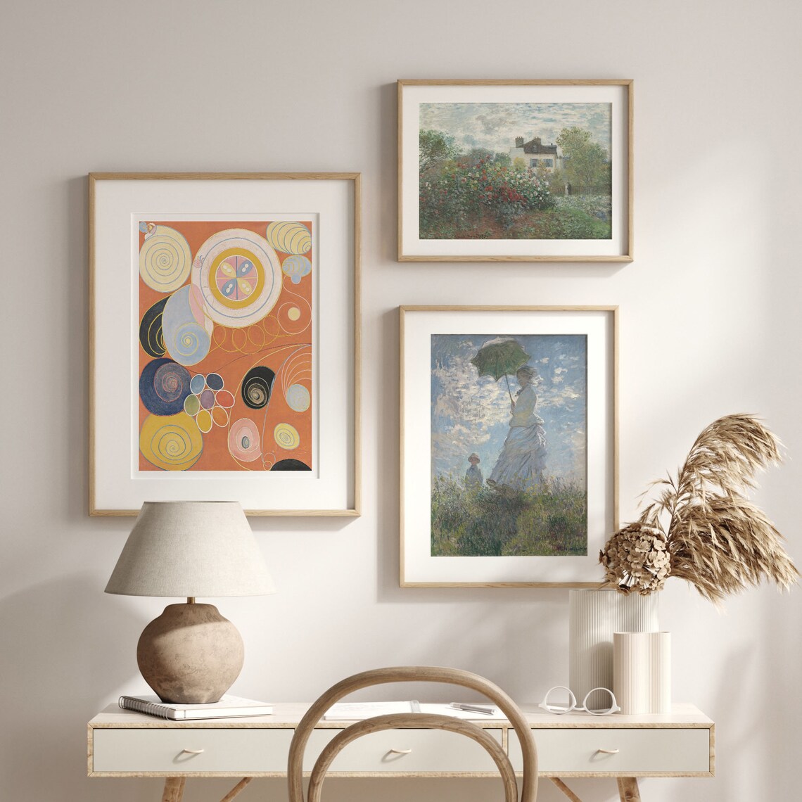 Hilma af Klint 1907 Abstract Spirals Orange Childhood Series Poster - Image 2