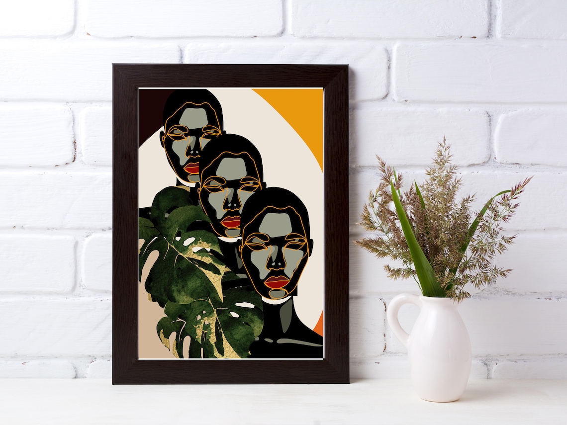 Black Art Print, Modern Urban Wall Decor - Image 2