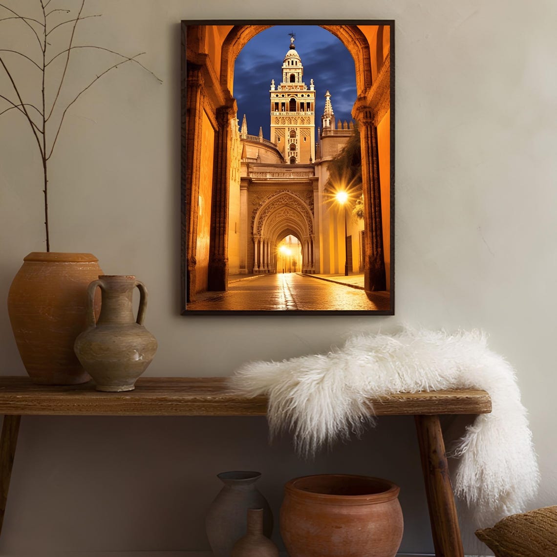 Seville Print Seville Poster Spain Print Andalusia Poster Seville Travel Poster Plaza Espana Print Seville Gift Spain - Image 2