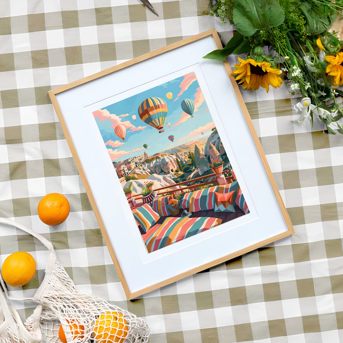 Cappadocia Illustration, Turkey Travel Poster - Image 2