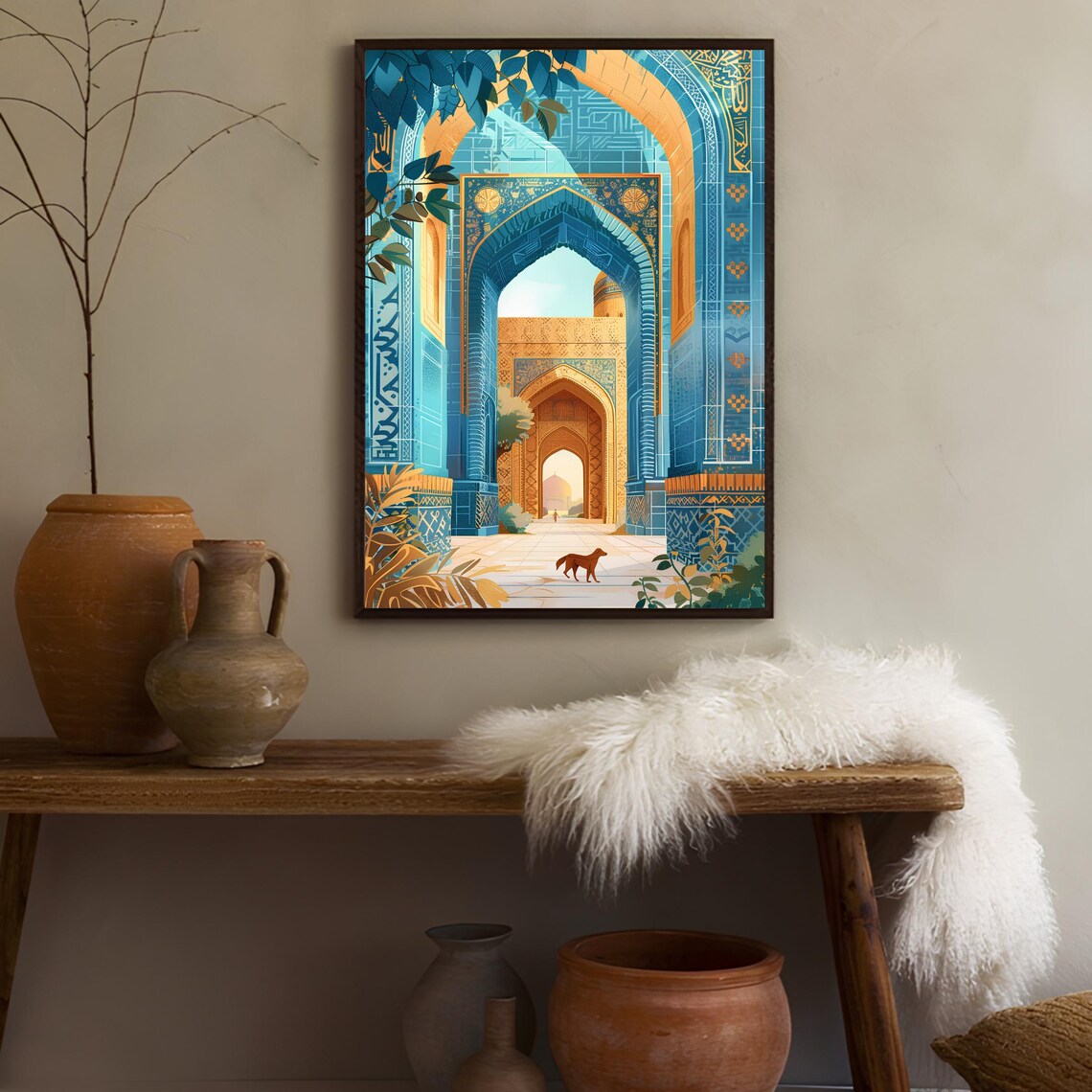 Samarkand Illustration, Uzbekistan Travel Poster - Image 2