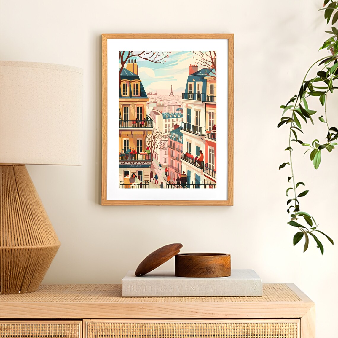 Paris Illustration Travel Poster, France Nursery Decor - Image 2