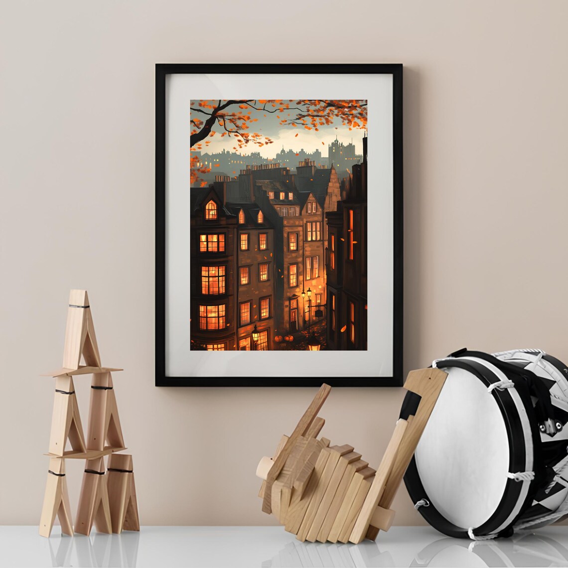 Edinburgh Illustration, Cozy Autumn Travel Print - Image 2