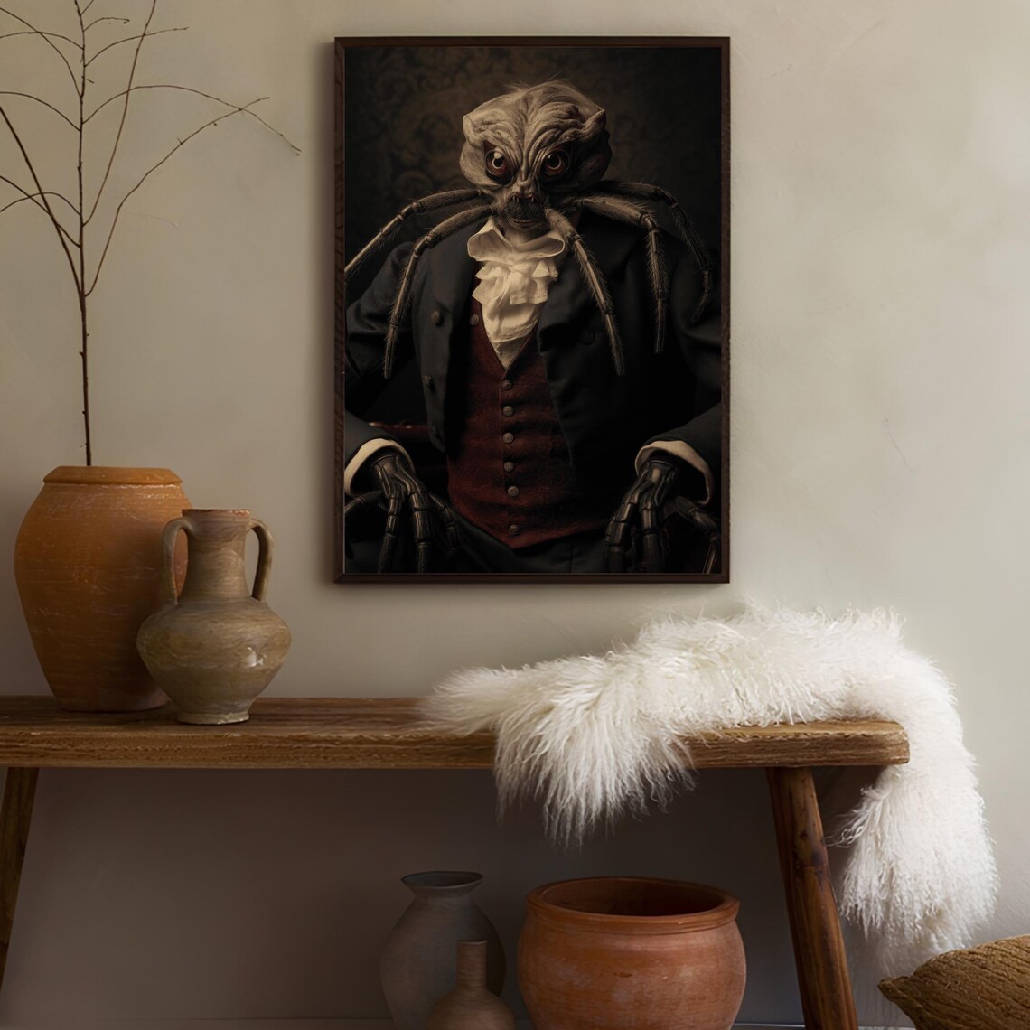 Tarantula Victorian Animal Portrait Vintage Poster - Image 3