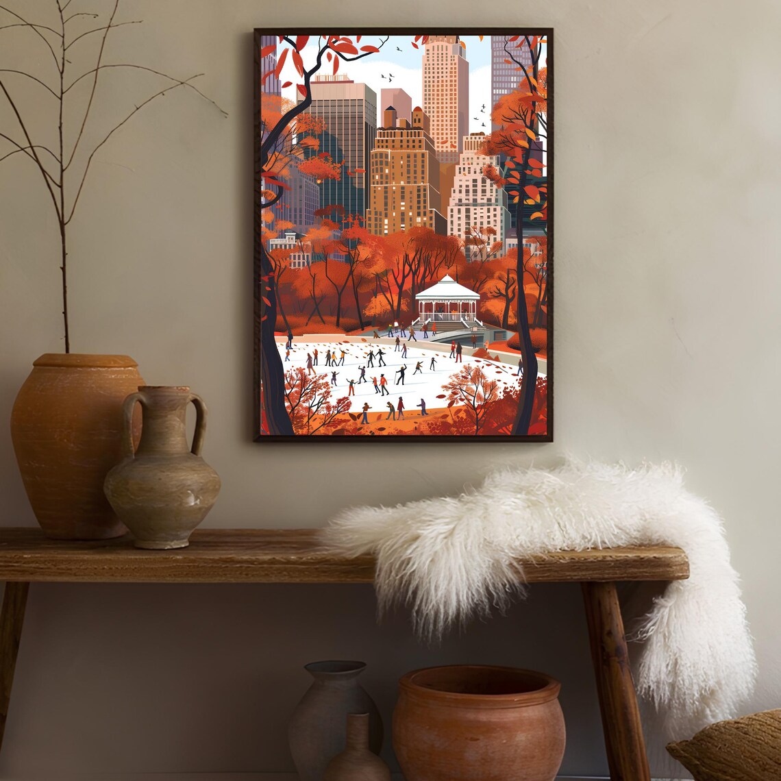 New York Central Park Winter Poster, Travel Print - Image 2