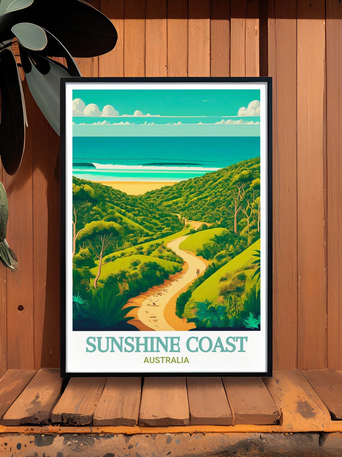 Sunshine Coast Australia Noosa National Park Beach Travel Poster - Image 2