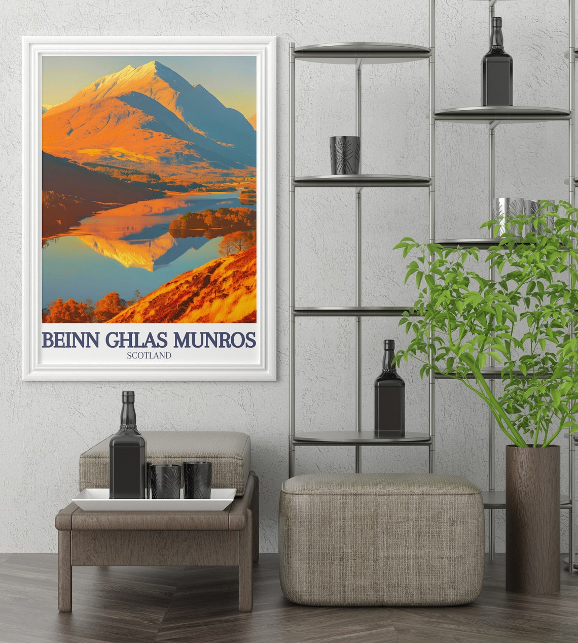 Beinn Ghlas Travel Poster Beinn Ghlas And Ben Lawers Loch Tay Vintage Travel Prints Ben Lawers Loch Tay Travel Posters - Image 3