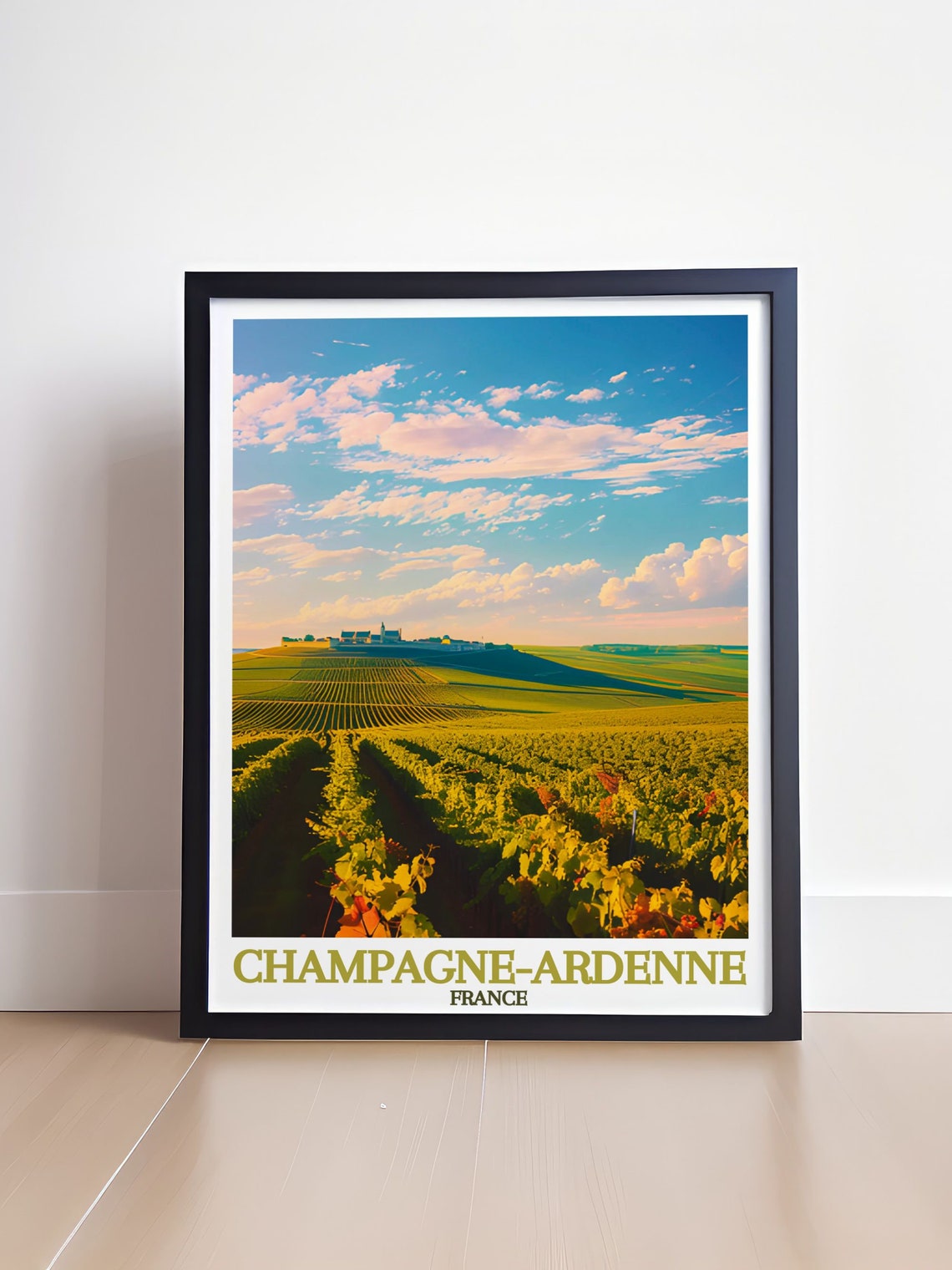 Champagneardenne Travel Print Montagne De Reims Art Montagne De Reims Travel Poster France Travel Print - Image 4