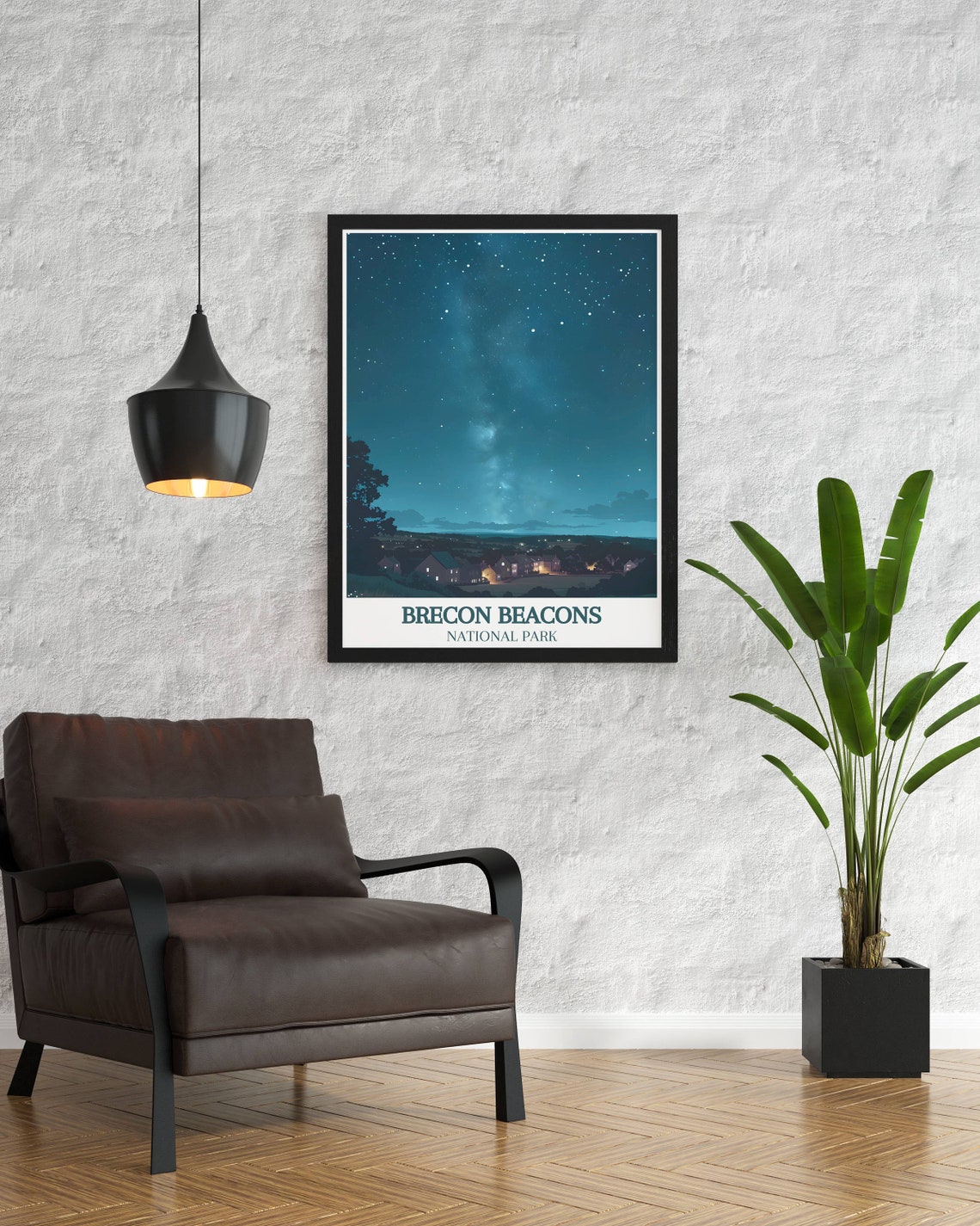 Brecon Beacons National Park Starry Night Sky Milky Way Poster - Image 2