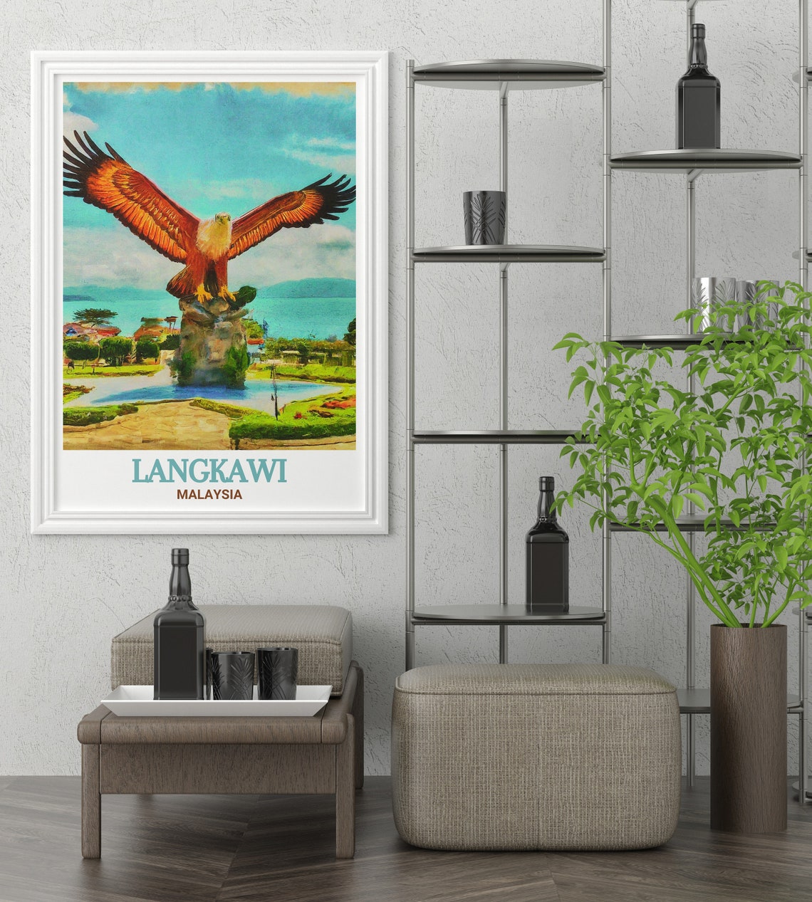 Langkawi Eagle Square Giant Eagle Statue Malaysia Travel Poster - Image 3