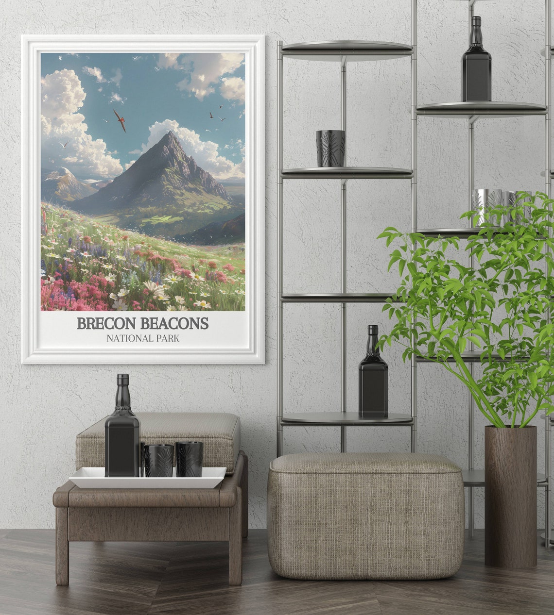 Brecon Beacons National Park Pen Y Fan Wildflower Meadow Poster - Image 4