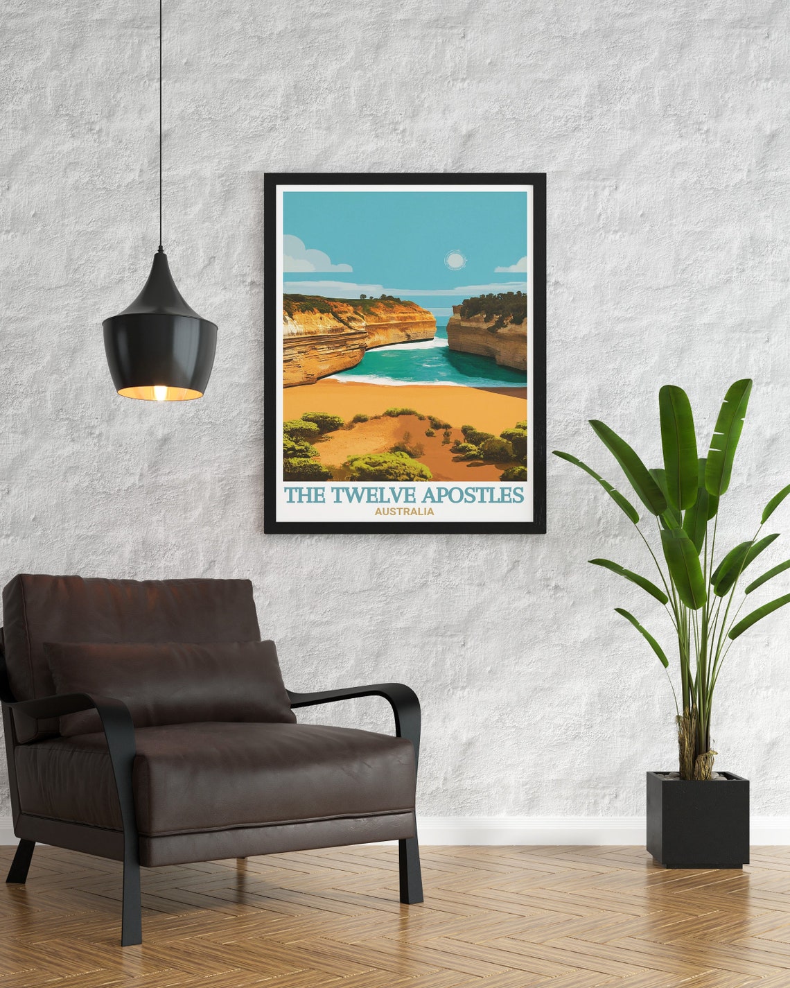 The Twelve Apostles Australia Golden Limestone Cliffs Coastal Poster - Image 2