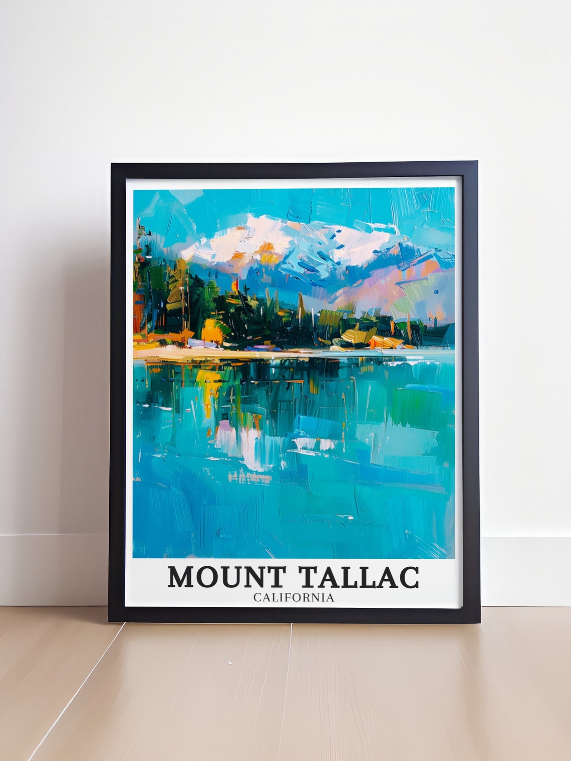 Mount Tallac California Emerald Bay Lake Tahoe Painterly Travel Poster - Image 4