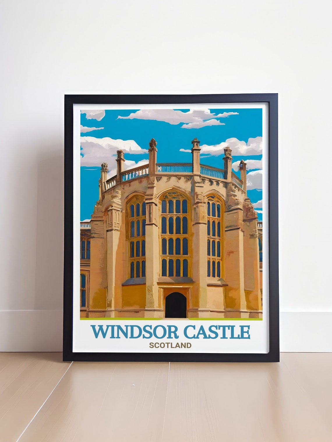 Windsor Castle St Georges Chapel Gothic Facade England Poster - Image 4