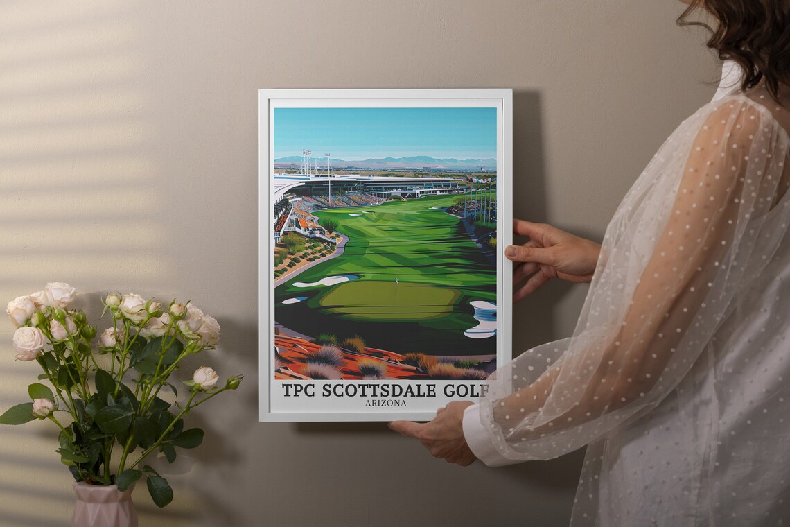 TPC Scottsdale Golf Arizona Stadium Course Green Grandstand Poster - Image 2