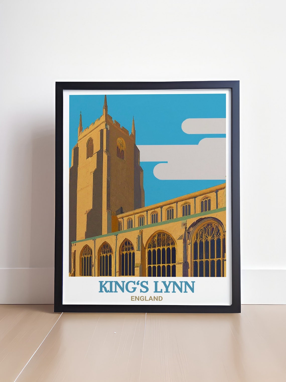 Kings Lynn Wall Art St Margarets Church England Artwork St Margarets Church Travel Poster St Margarets Church Print - Image 4