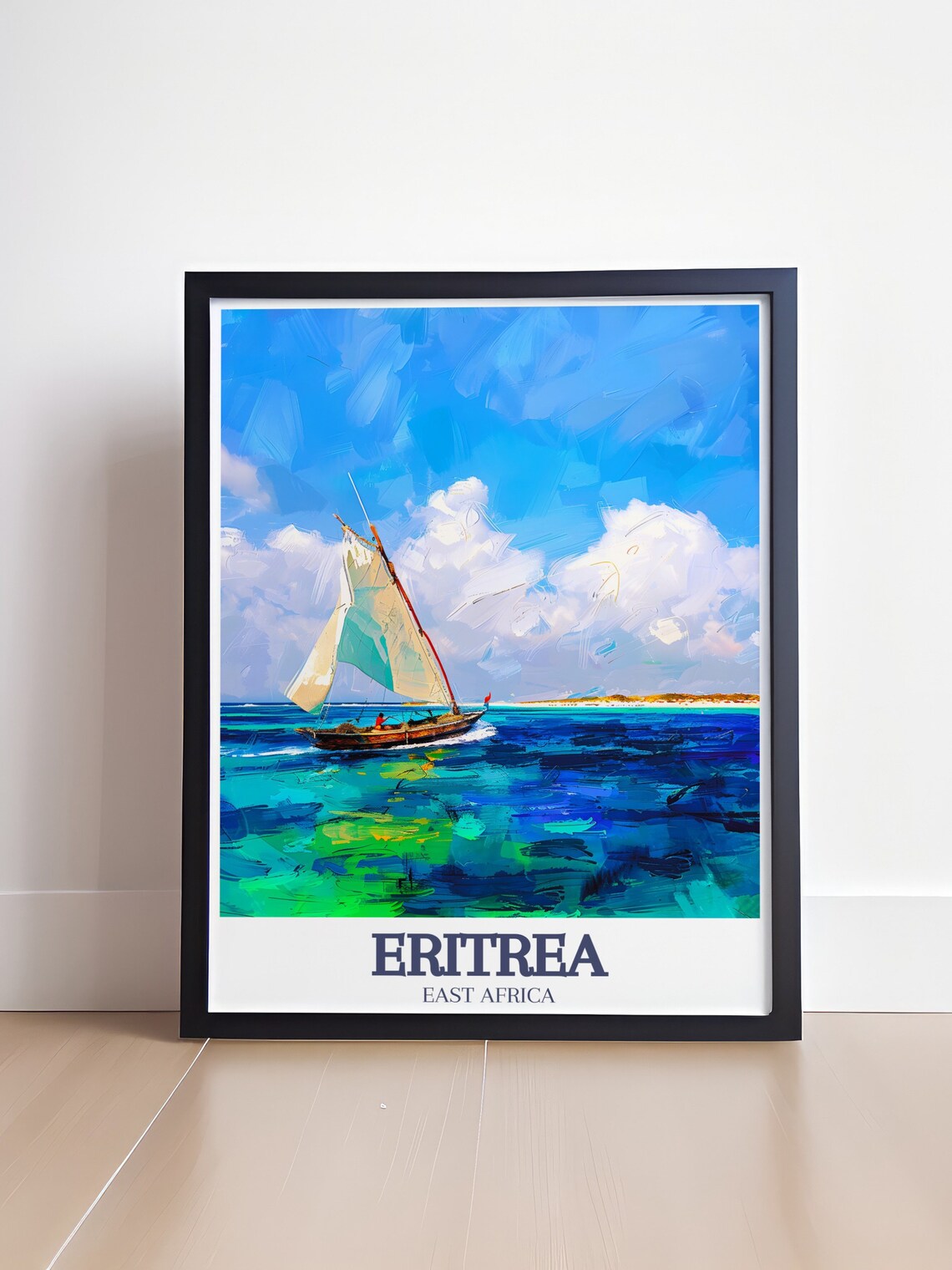 Dahlak Island Travel Poster, Red Sea Wall Art - Image 4