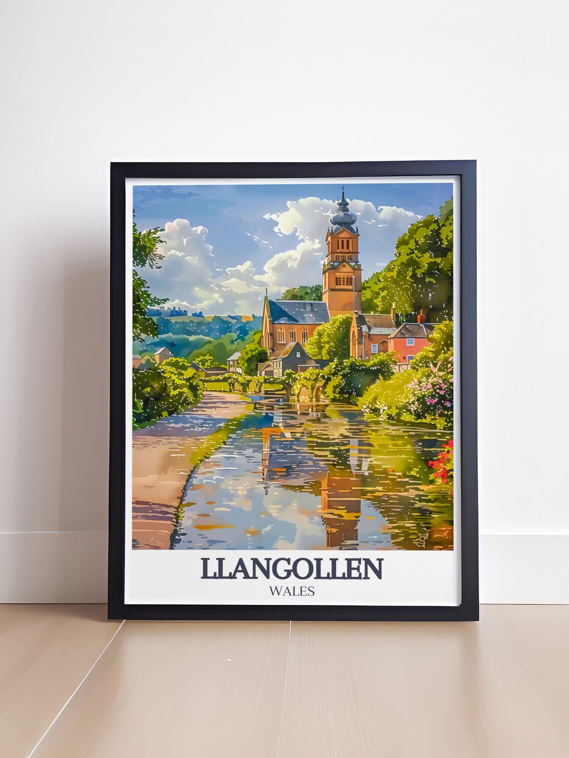 Llangollen Methodist Church and Aqueduct Travel Poster - Image 4