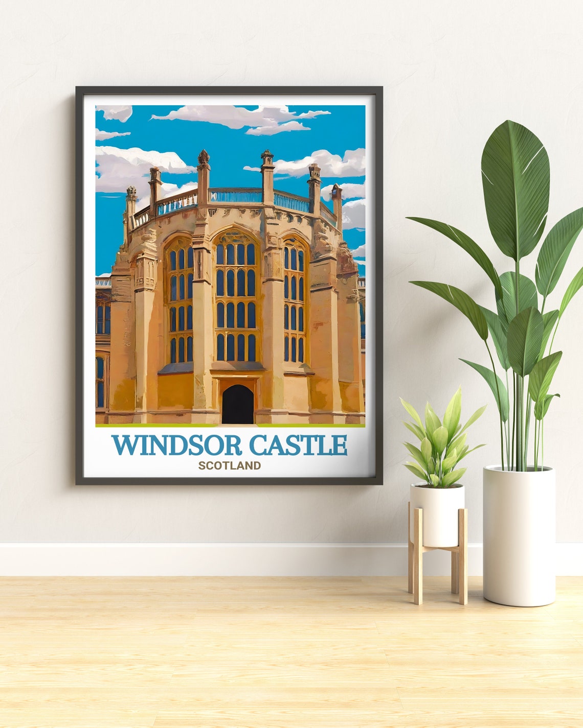 Windsor Castle St Georges Chapel Gothic Facade England Poster - Image 2
