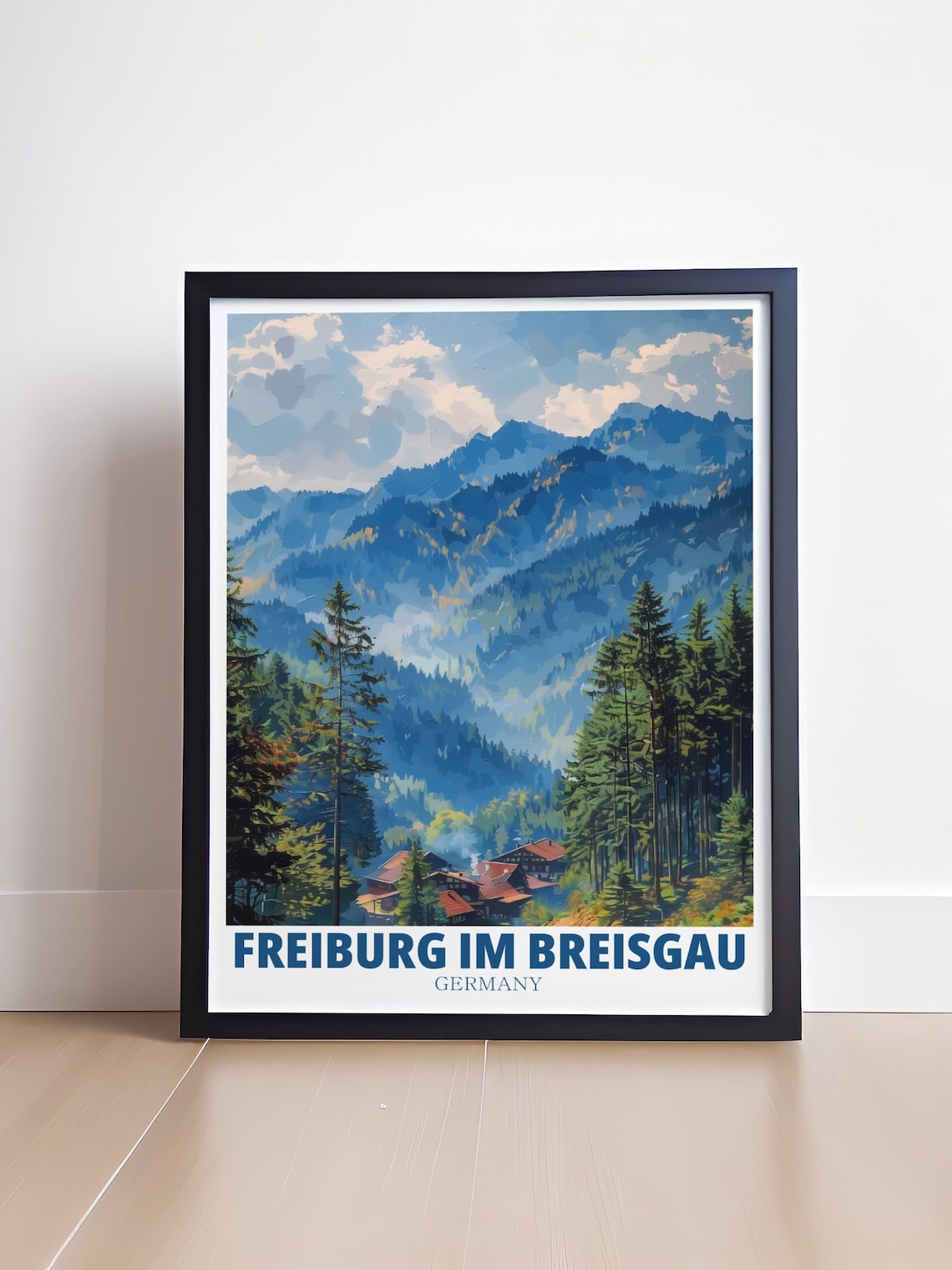 Freiburg Im Breisgau Black Forest Travel Poster - Image 4