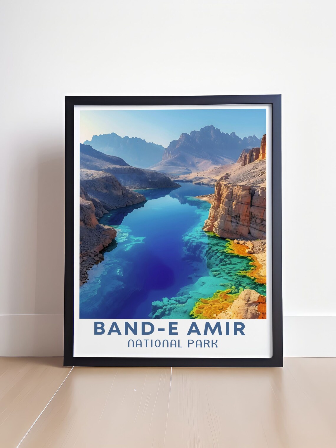 Bande Amir National Park Afghanistan Travel Poster - Image 4