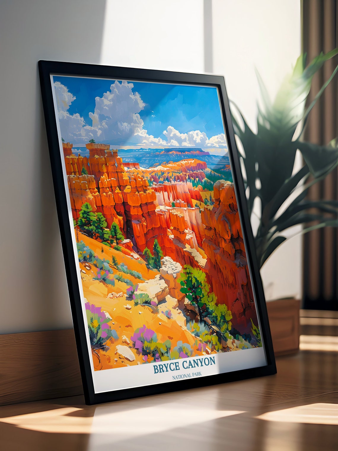 Bryce Canyon Amphitheater Hoodoos Panoramic Overlook Vista Poster - Image 3