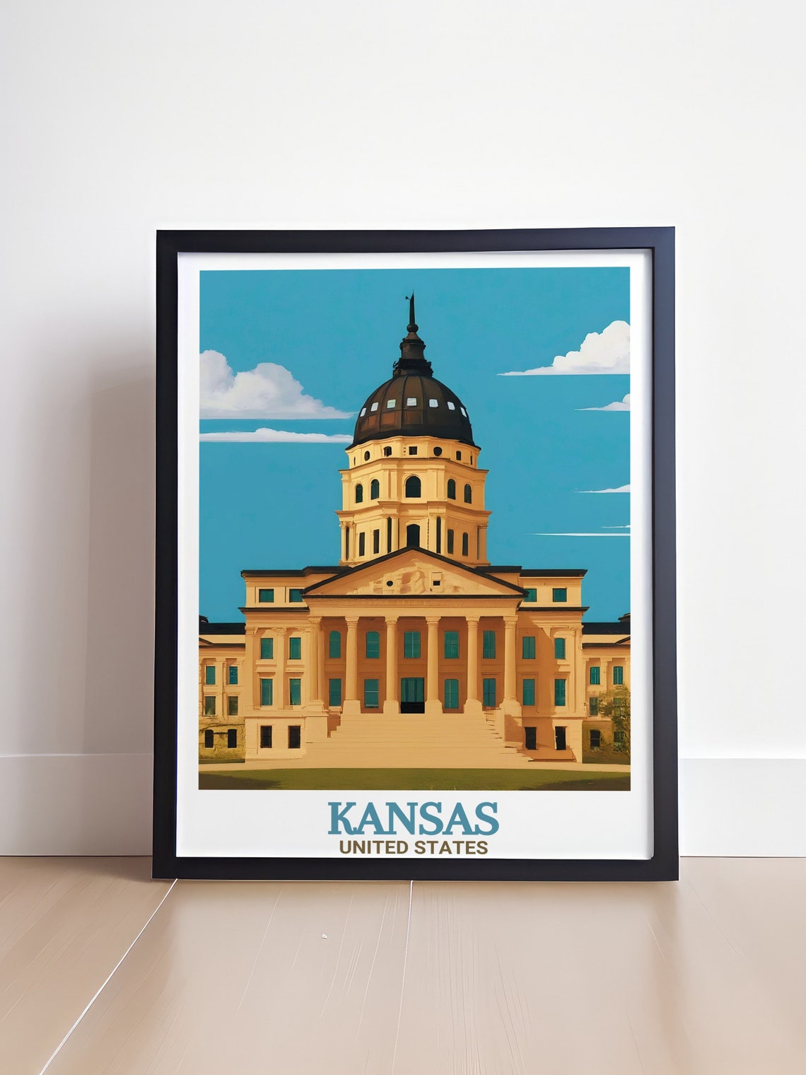 Kansas State Capitol Building Golden Hour United States Poster - Image 4
