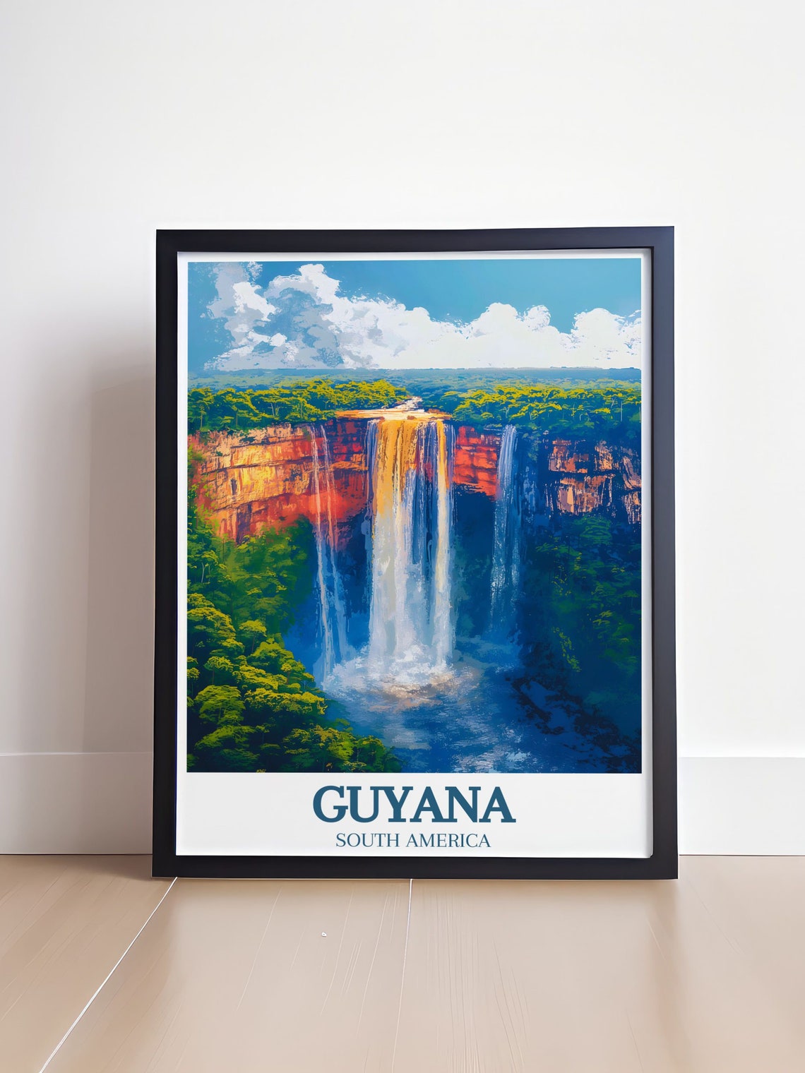 Kaieteur Falls Guyana Mighty Waterfall Jungle Wonder Travel Poster - Image 4