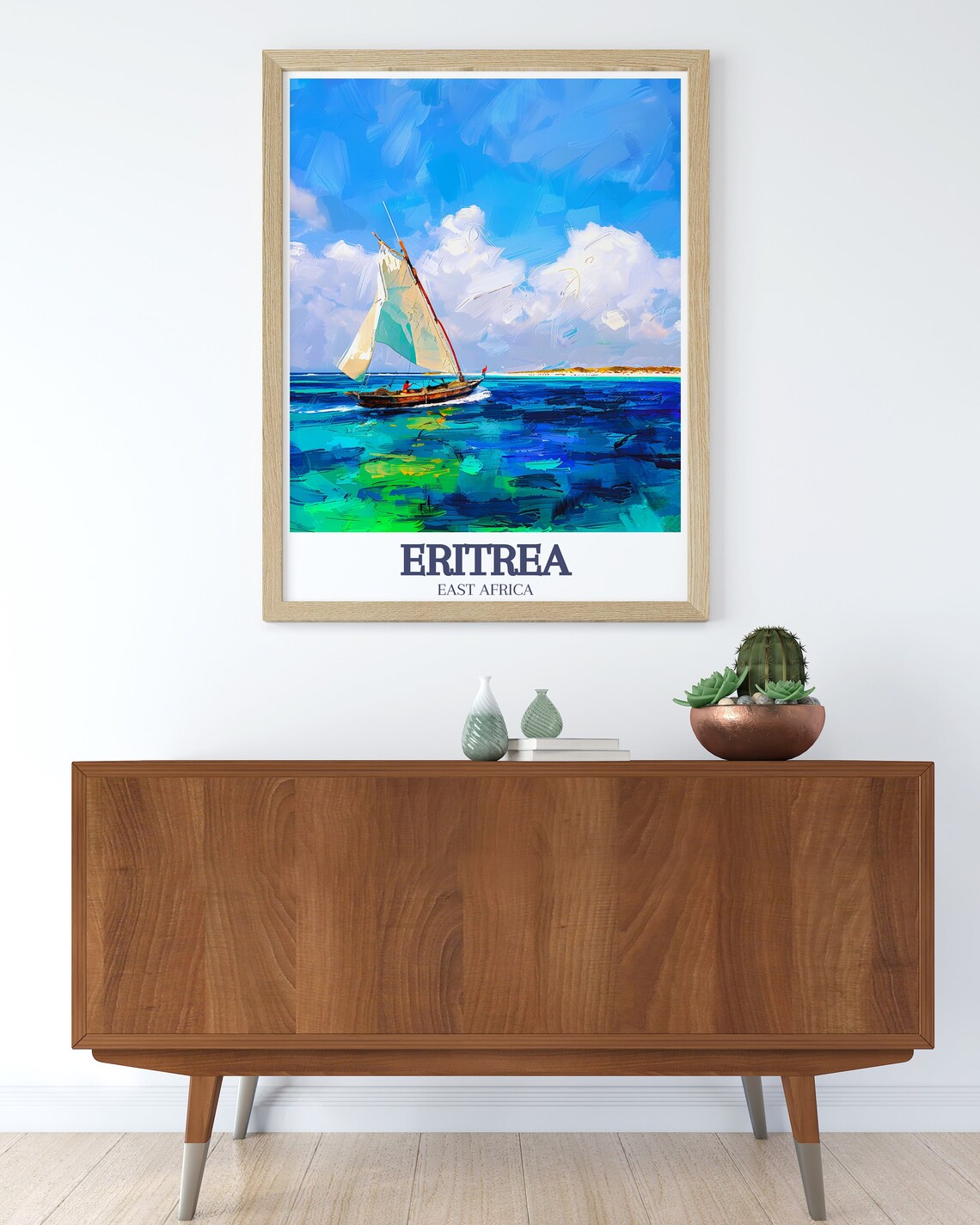 Dahlak Island Travel Poster, Red Sea Wall Art - Image 2