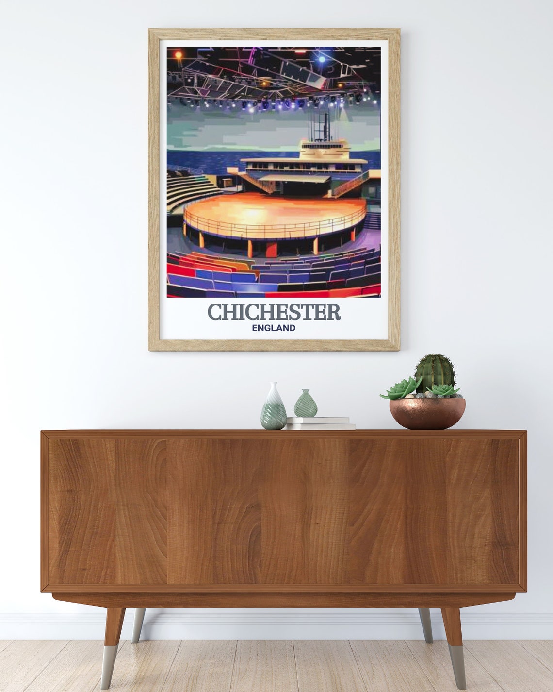Chichester England Festival Theatre Round Stage Interior Poster - Image 3