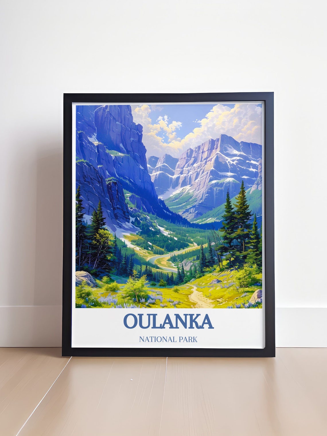 Oulanka National Park Finland Green Summer Valley Trail Poster - Image 4