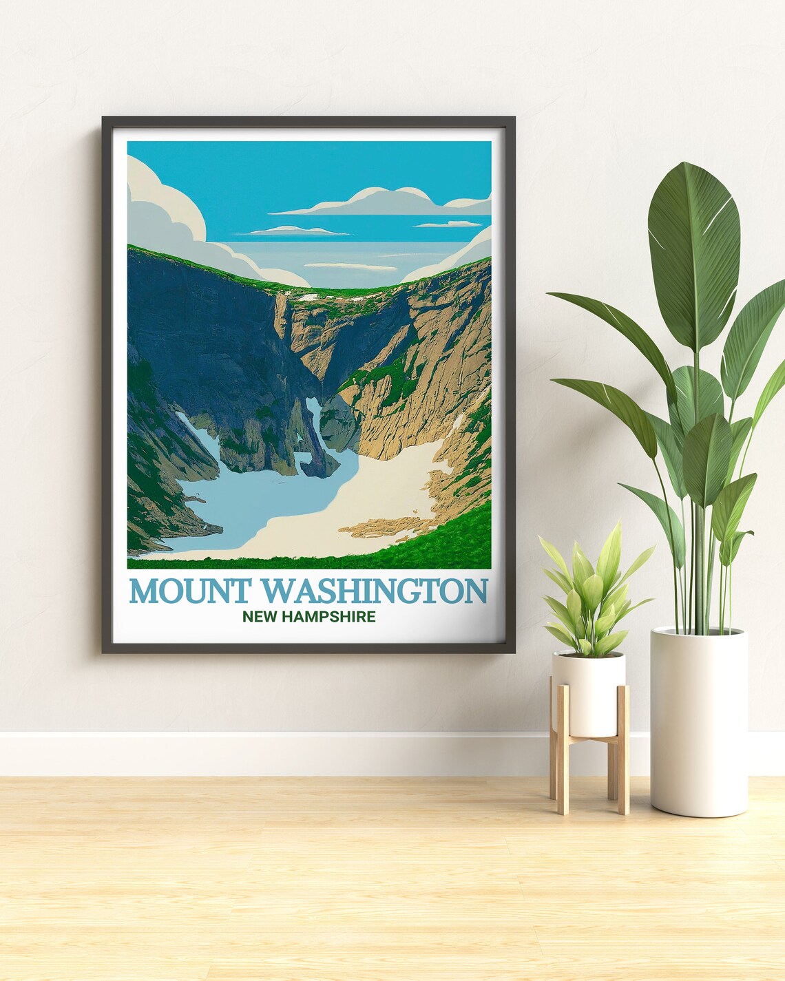 Tuckerman Ravine Mount Washington New Hampshire Travel Poster - Image 2
