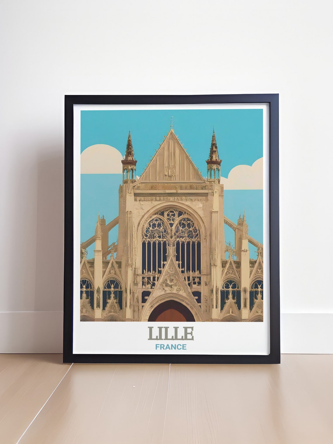 Lille Wall Decor Saint Maurice Church Prints France Travel Art Saint Maurice Church Travel Art Saint Maurice Church Travel Posters - Image 4