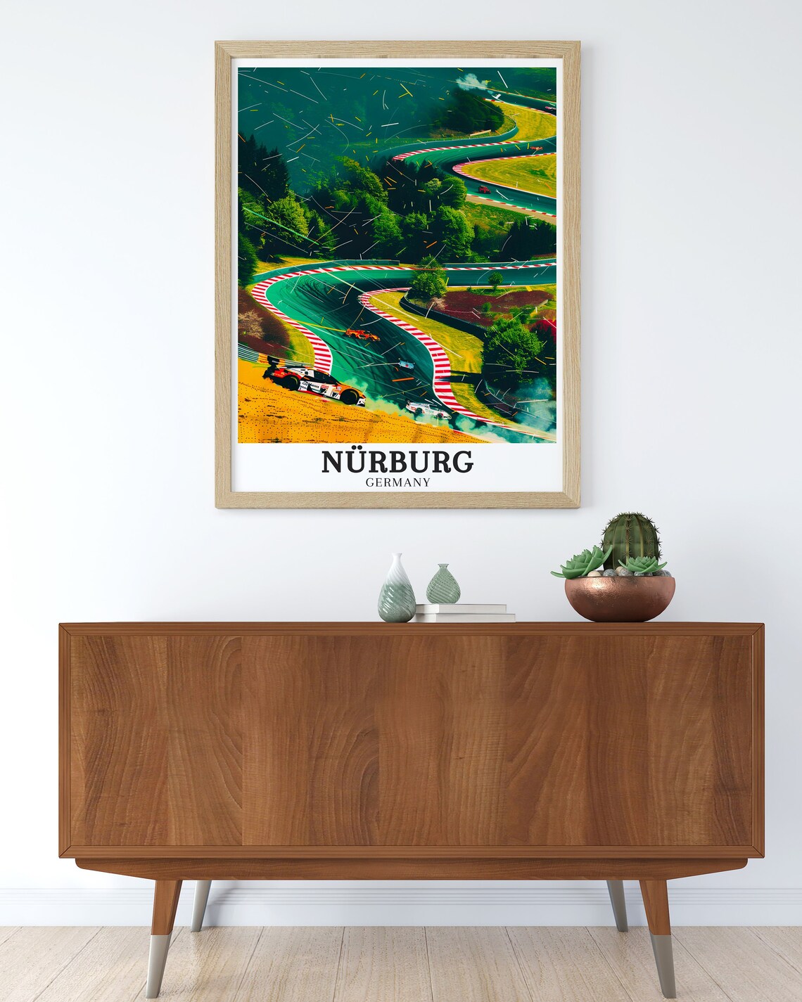 Nrburg Print Nrburgring Nordschleife Art Nrburgring Nordschleife Poster Nrburgring Nordschleife Print Nrburg Print - Image 3