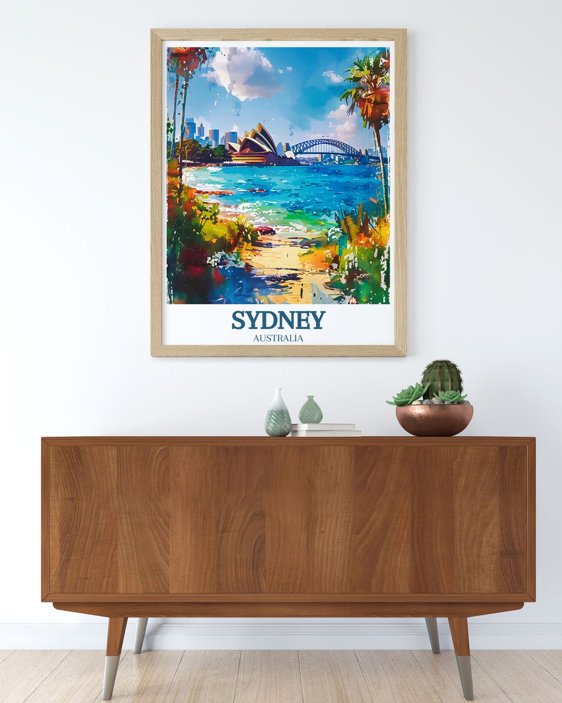Sydney Australia Palm Cove Opera House Skyline Travel Poster - Image 3