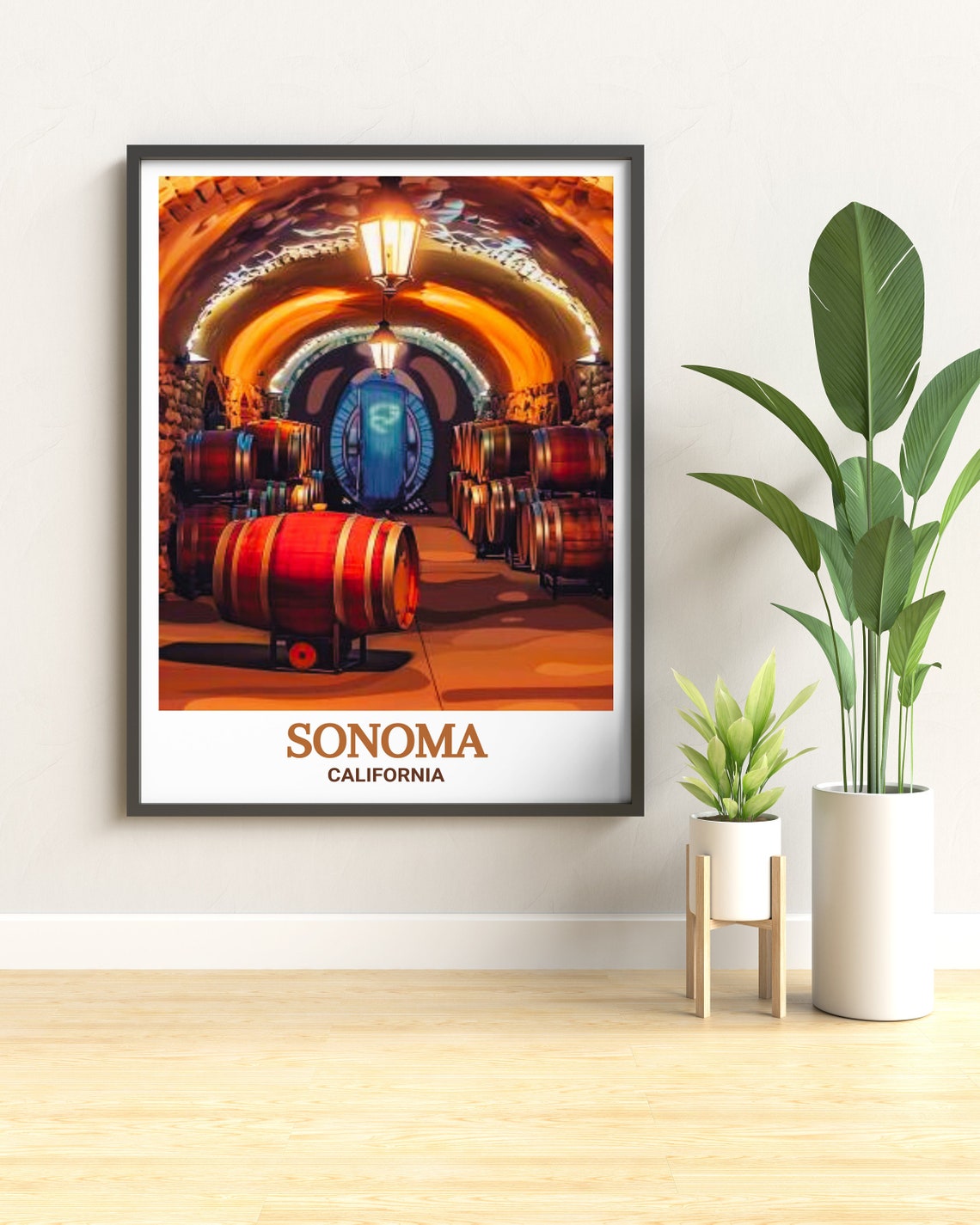 Sonoma Travel Print Buena Vista Winery Gift Buena Vista Winery Travel Print Sonoma Art Print Sonoma Decor Buena Vista Winery Poster - Image 3