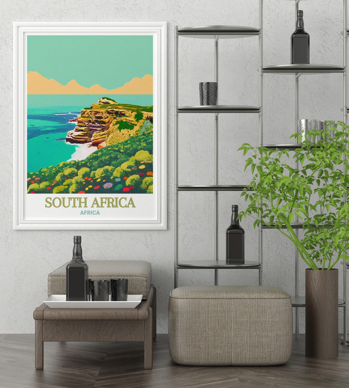 South Africa Art Collection Cape Of Good Hope Travel Prints Scenic Cape Of Good Hope Posters South Africa Coastal Art - Image 2