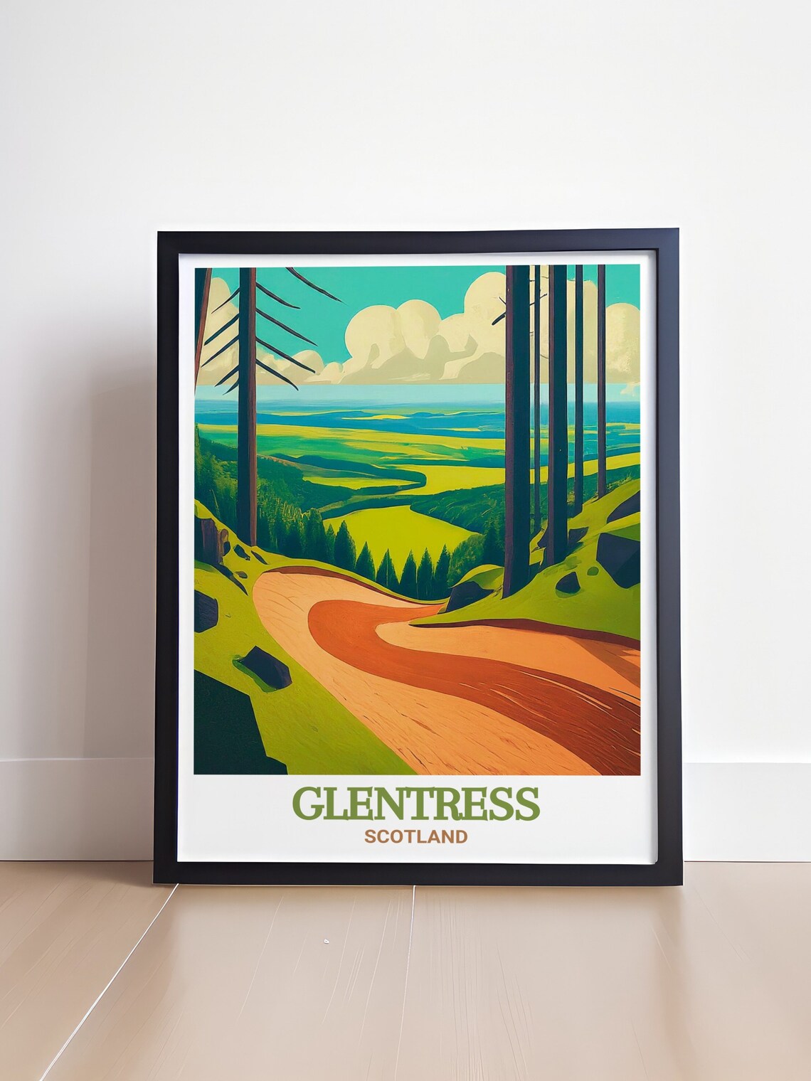 Glentress Mountain Bike Trail Centre Travel Print Glentress Mountain Bike Trails Framed Print Glentress Mountain Bike Trail Centre Art - Image 4